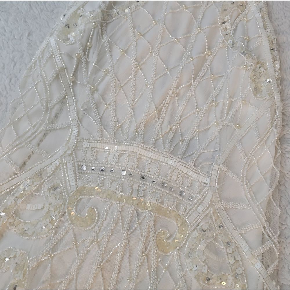 NWT French Connection pearl embellished cage dress - Picture 4 of 13